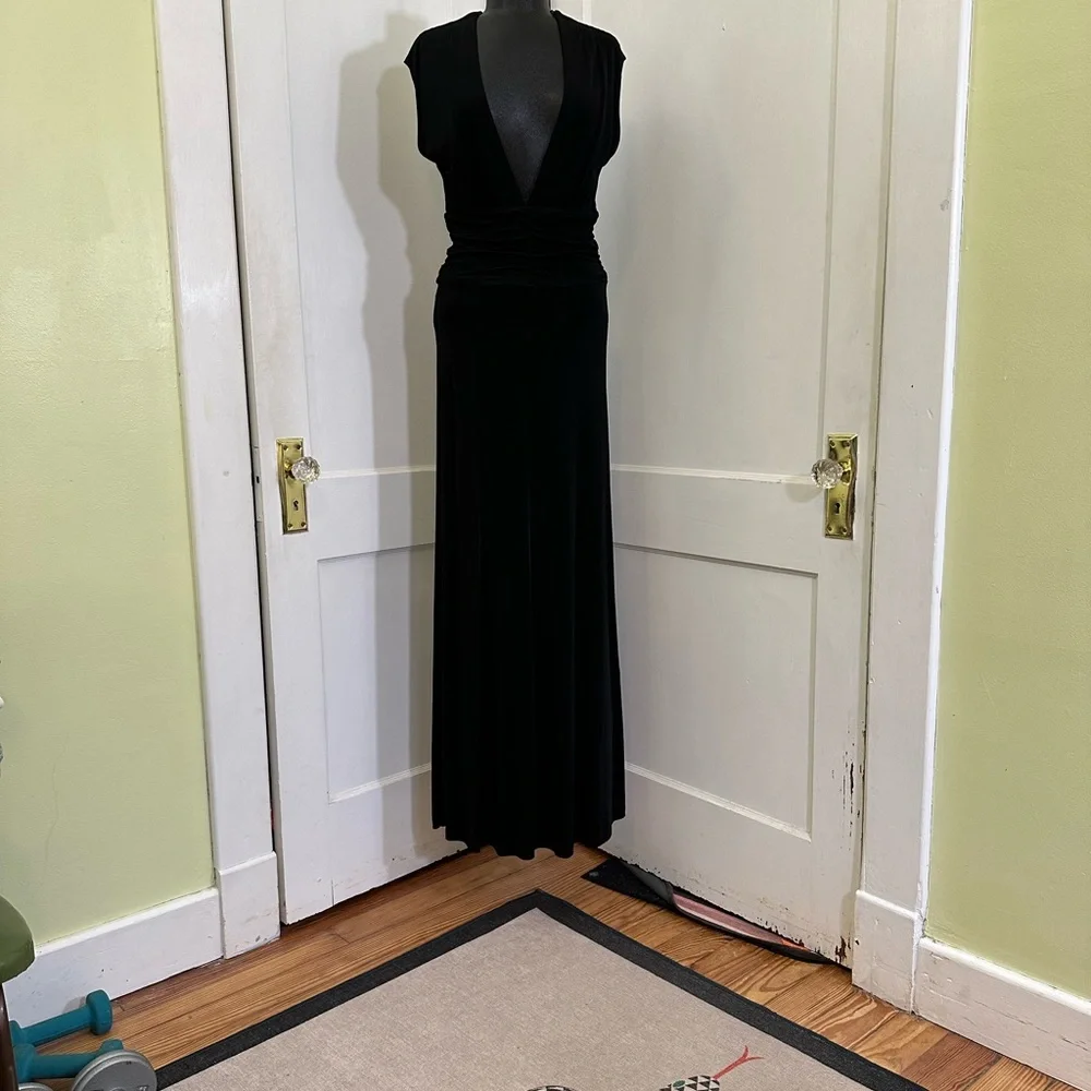 H&M Madonna Glam Black Sleeveless Maxi Dress